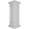 Ekena Millwork 12"W x 40"H End Newel Post with Panel, Flat Capital & Base Trim (Installation kit included) NWL12X40EPF0B0 - alternate 6